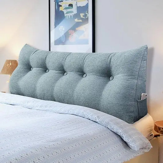 Ergonomics Headboard for California King Size Bed, Button Tufted Padded headboards, Triangular headboard Panels for Wall