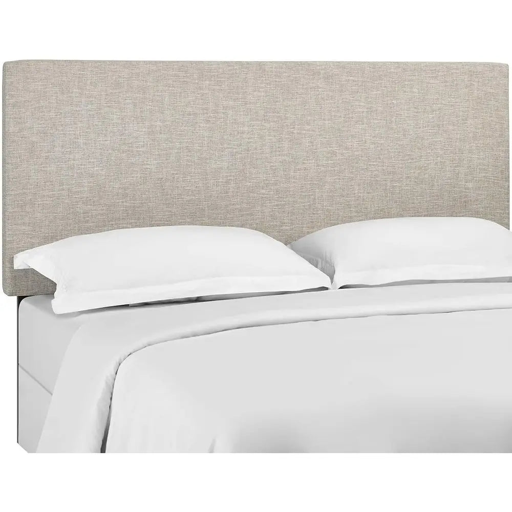 Beige Linen Fabric King & California King Headboard