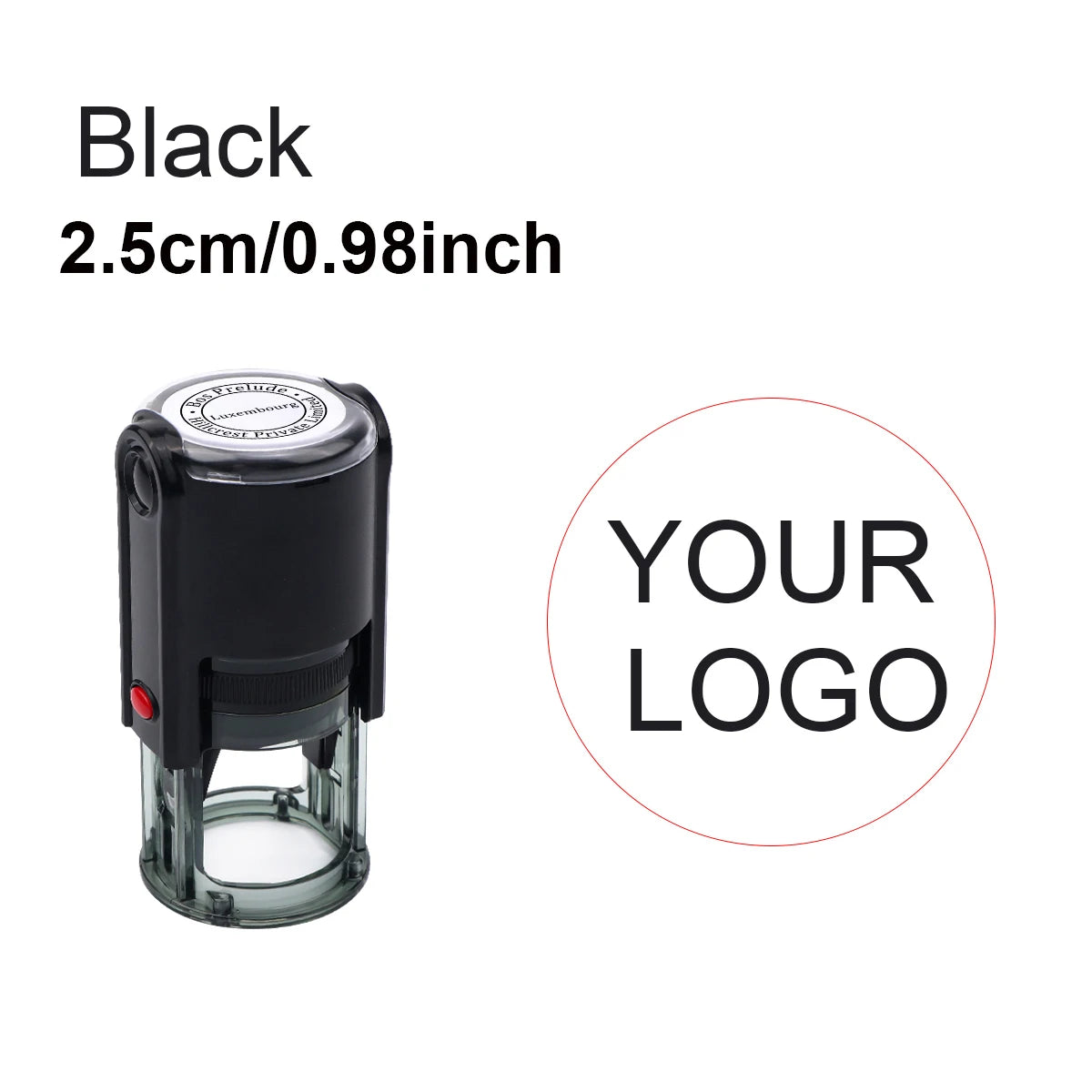 Custom Name Stamp with 24 Cute Designs-Personalized 25mm Self-Inking Stamp for Back-to-School, arty Favors,Gifts Durable Plastic