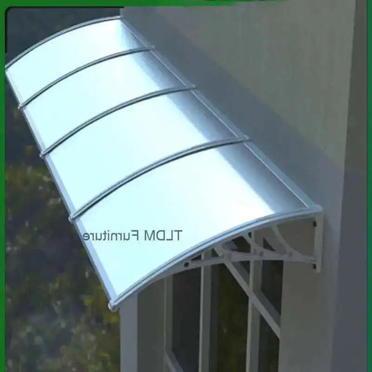 Fashionable Aluminum-plastic Panel Awnings for Outdoor Rainproof UV-proof Silent Awning Modern Simple Awnings for Door Head
