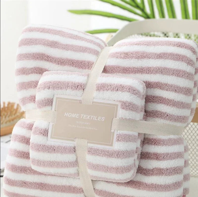 70x140cm Bamboo Charcoal Coral Velvet Bath Towel For Adult Soft Absorbent Bamboo Carbon Fiber Household Bathroom Towel Sets