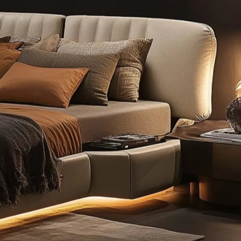 Elegant Multifunctional King Size Bed Luxurious Design Ultimate Comfort Transformr Bedroomto A Relaxing Oasis Decoration