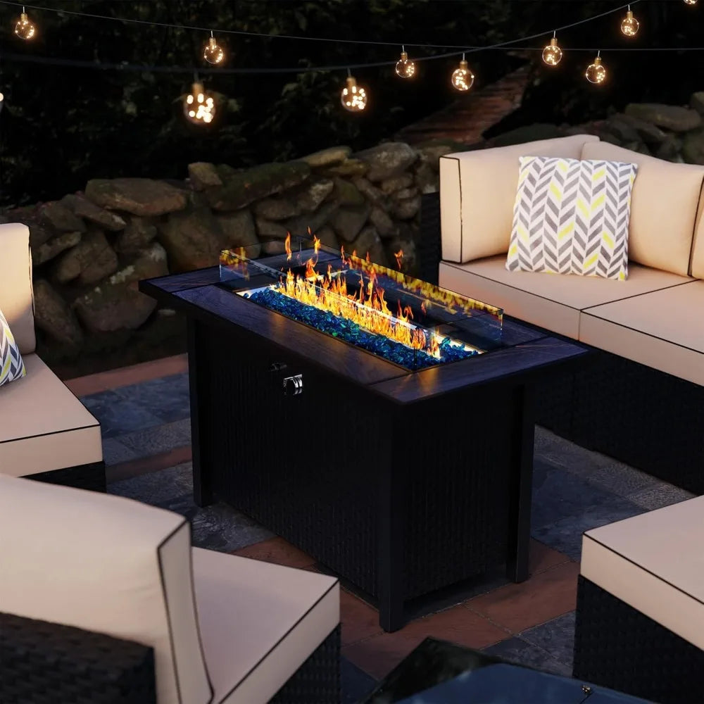 Meilocar Propane Fire Table 50000 BTU Fire Pit 3 In 1