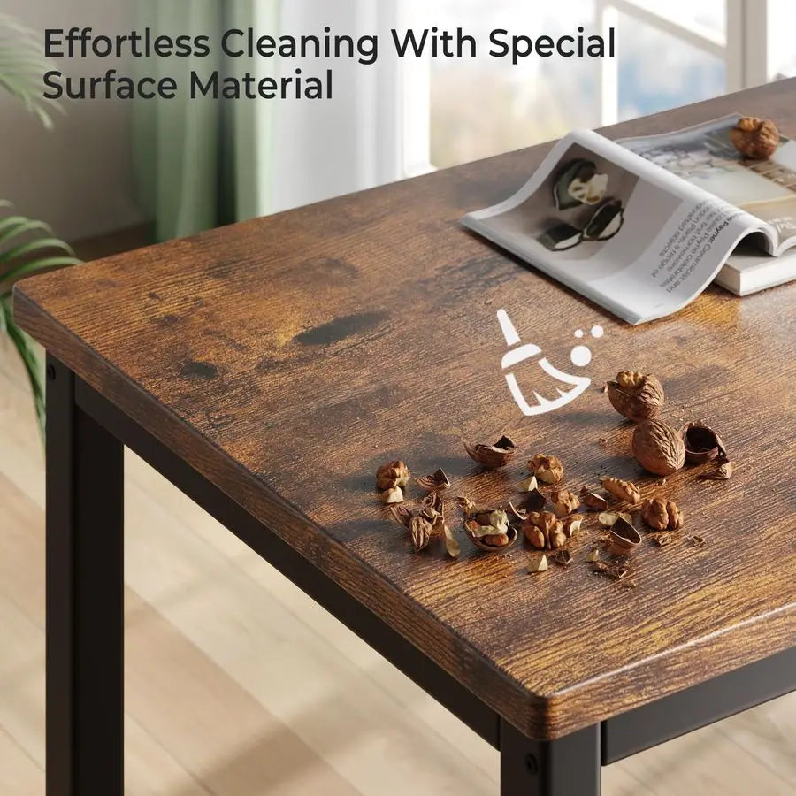 XMSJ Dining Table Set For Four With Benches Space Saving