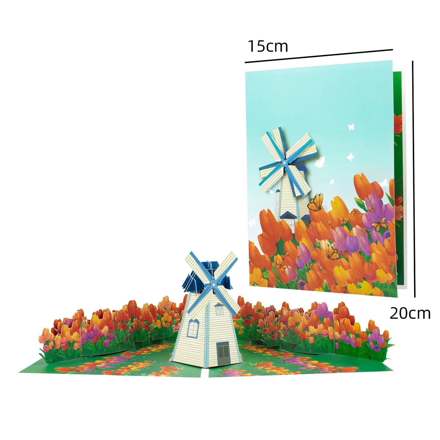 Magic Ants Pop Up Flower Card Flora 3D Greeting Card