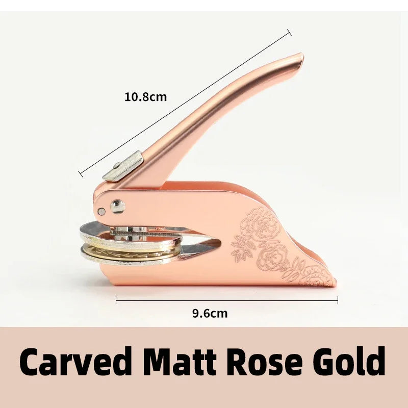 Logo Custom Seal Handheld Embosser Stamp for Diplomas and Awards