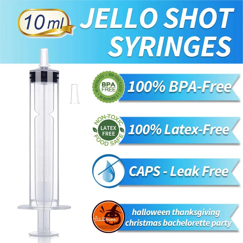 EliteHMX Jello Shot Syringes BPA Free Party Shooters