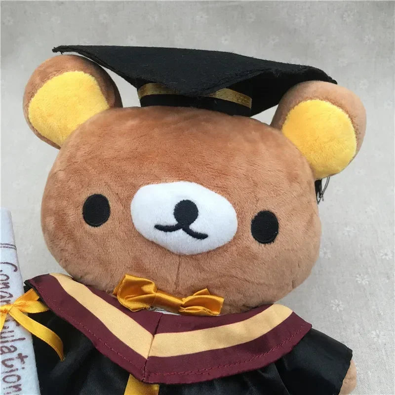 Potdemiel Rilakkuma Graduation Plush Bear Mortarboard Cosplay