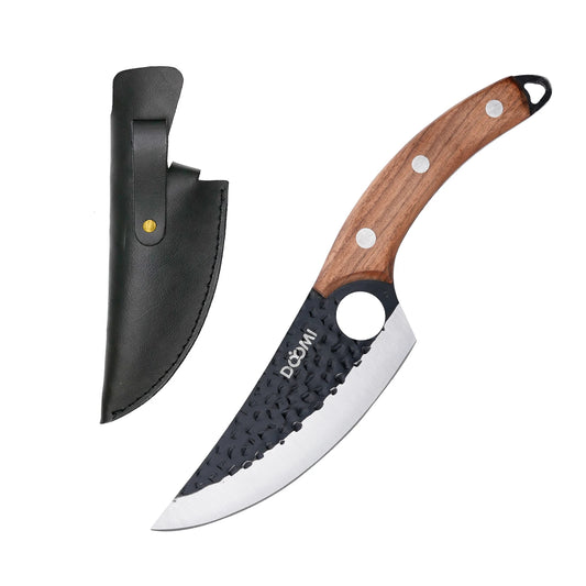 Hand Forged Viking Knife With Sheath For Meat Cutting