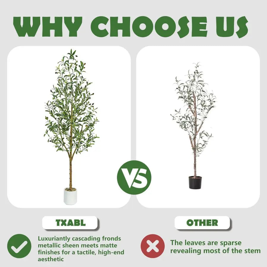 Olive Tree Artificial Plant With Planter For Home Office Decor