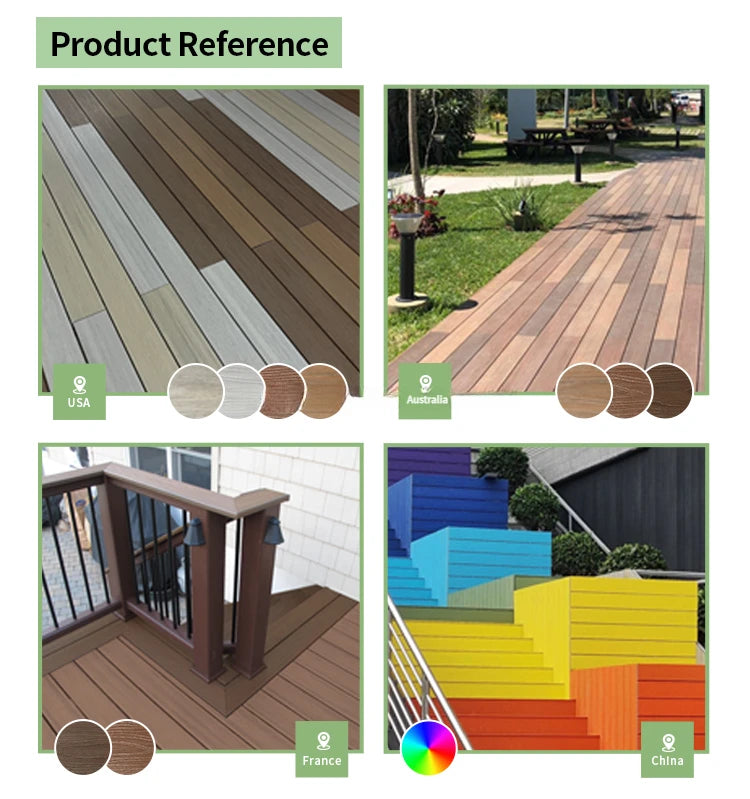Resort slip Resistant Wpc Composite Wood Deck Flooring