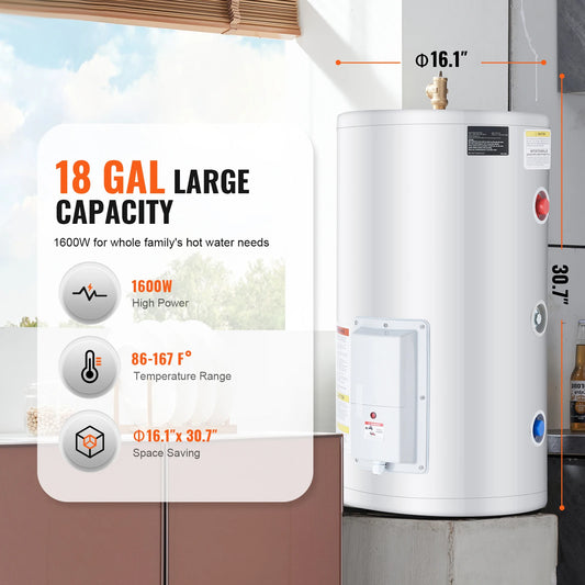 SucceBuy Electric Tankless Water Heater LED Display IPX4