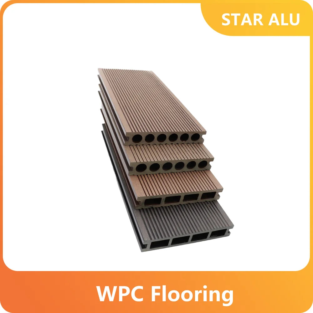 Resort slip Resistant Wpc Composite Wood Deck Flooring