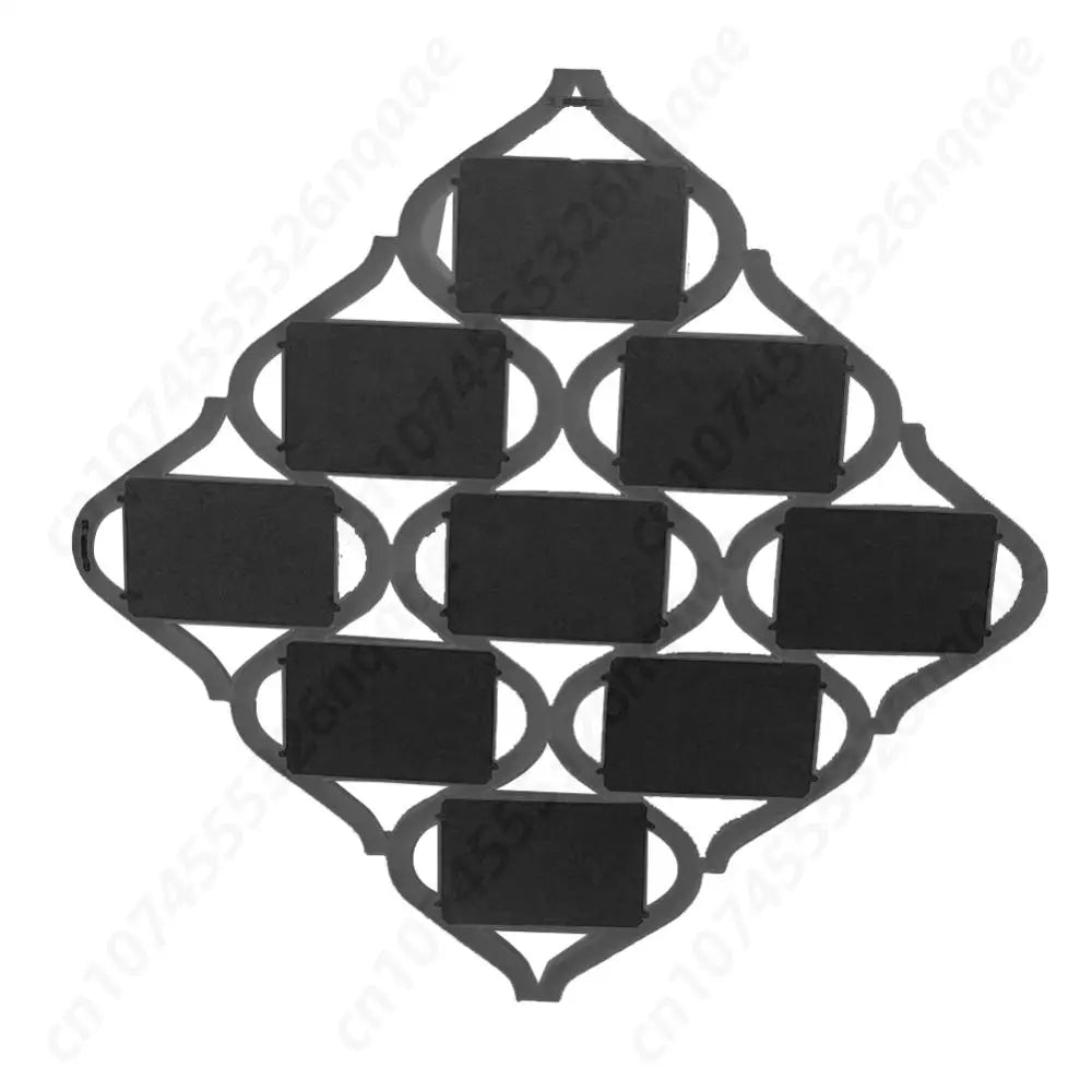 4x6In 9 Grid Photo Display Frame Diamond Shaped Wall Hanging Picture Storage Frame Creative Reusable Wall Decoration