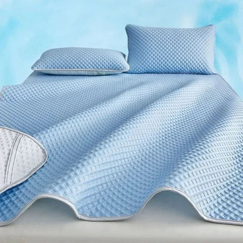 Summer Cooling Mattress Breathable Skin-friendly Ice Silk Bed Mat Pad Washable Smooth Air Condition Cushion 90/120/150/180*200cm