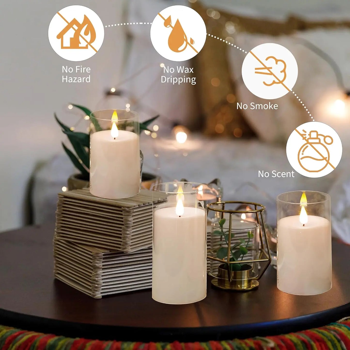 Choice Flickering Flameless LED Candles With Remote And Timer