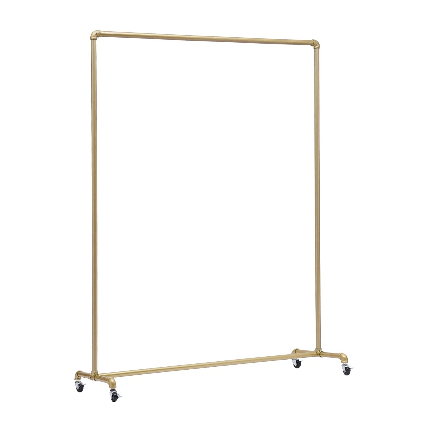 Bymaocar Metal Clothes Rack With Wheels Garment Holder