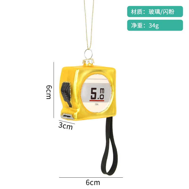 Car Pendant Christmas Decorations Glass Painting Christmas Tree Hanging Ornaments For Home New Year Kids Gift Toys