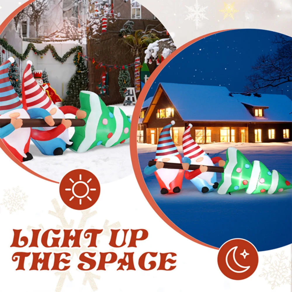 High-concerned Santa Inflatable LED Yard Decoration