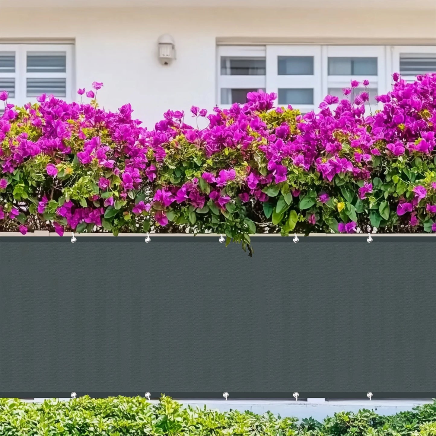 Balcony Privacy Screen Patio Fence Screen for Balcony Cover Waterproof Garden Sunshade Cloth with Grommets UV Protection Shelter