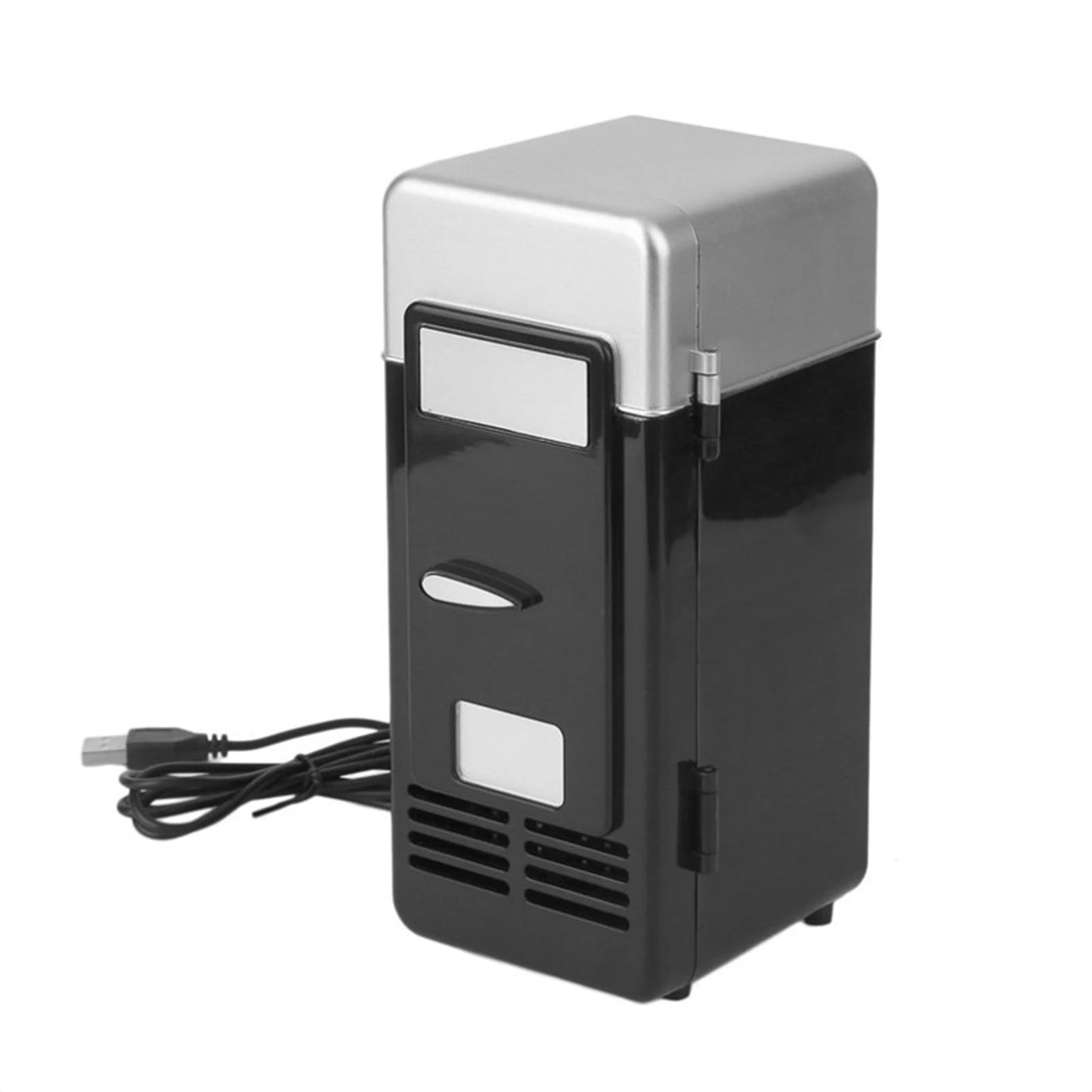 Portable 5V Desktop USB Electric Refrigerator Multi-functional Classic Practical Mini Car Beverage Cooling Fridge