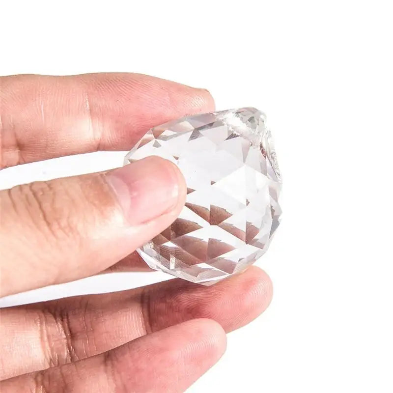 10Pcs Clear 20mm Crystal Chandelier Hanging Pendant Crystal Ball Glass Prism Drop Pendant
