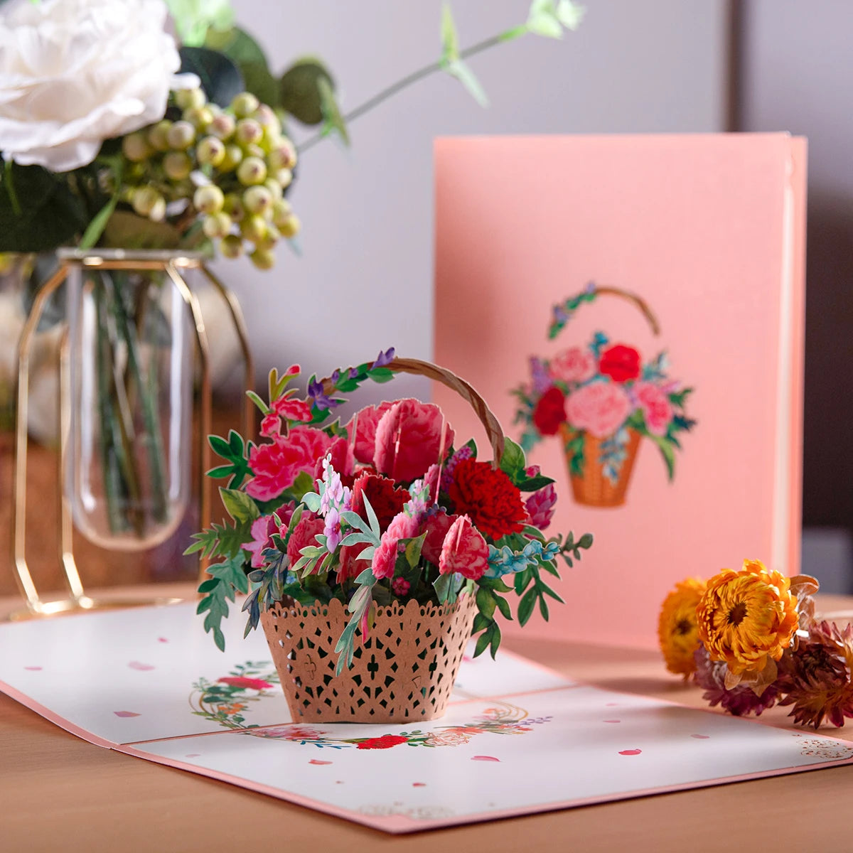 Magic Ants Pop Up Flower Card Flora 3D Greeting Card