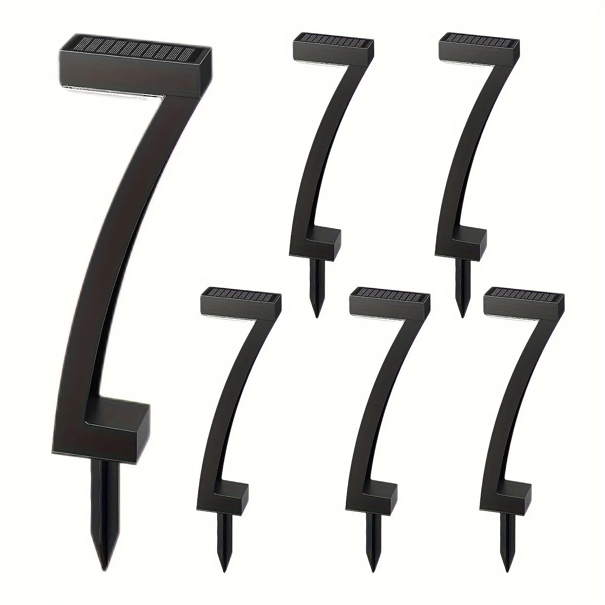 6Pack Solar Pathway Lights Outdoor Auto On Off Yard Garden