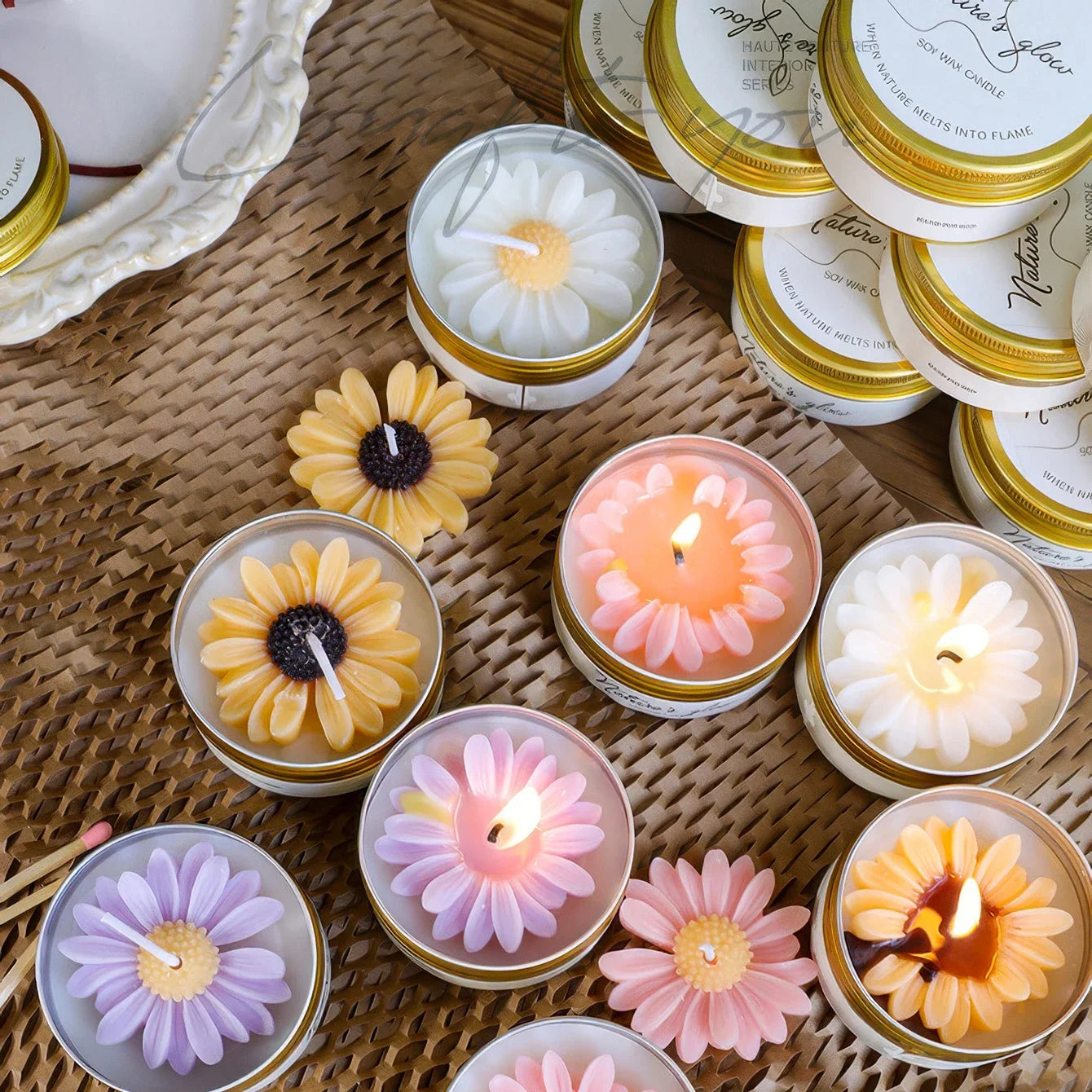Feature Chamomile Scented Soy Candle Tin For Relaxation