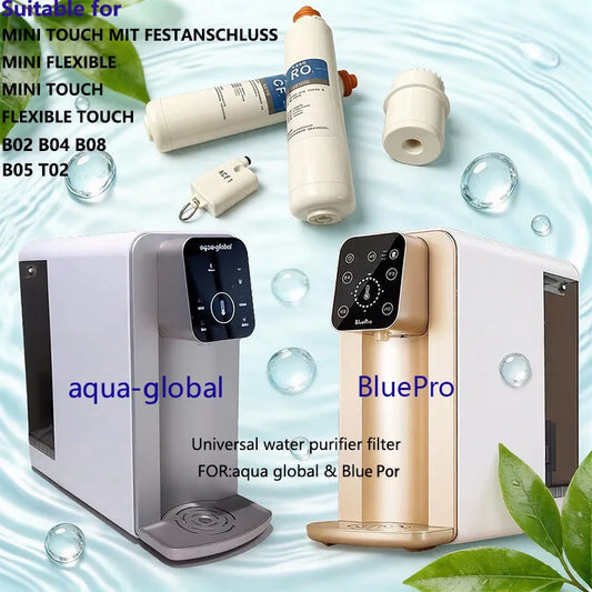For Aqua Global MINI TOUCH/FLEXIBLE TOUCH,Is Suitable Bule Pro B04/02/05/08 Drinking Water Purifier Filter Element,CF+RO+ACF1