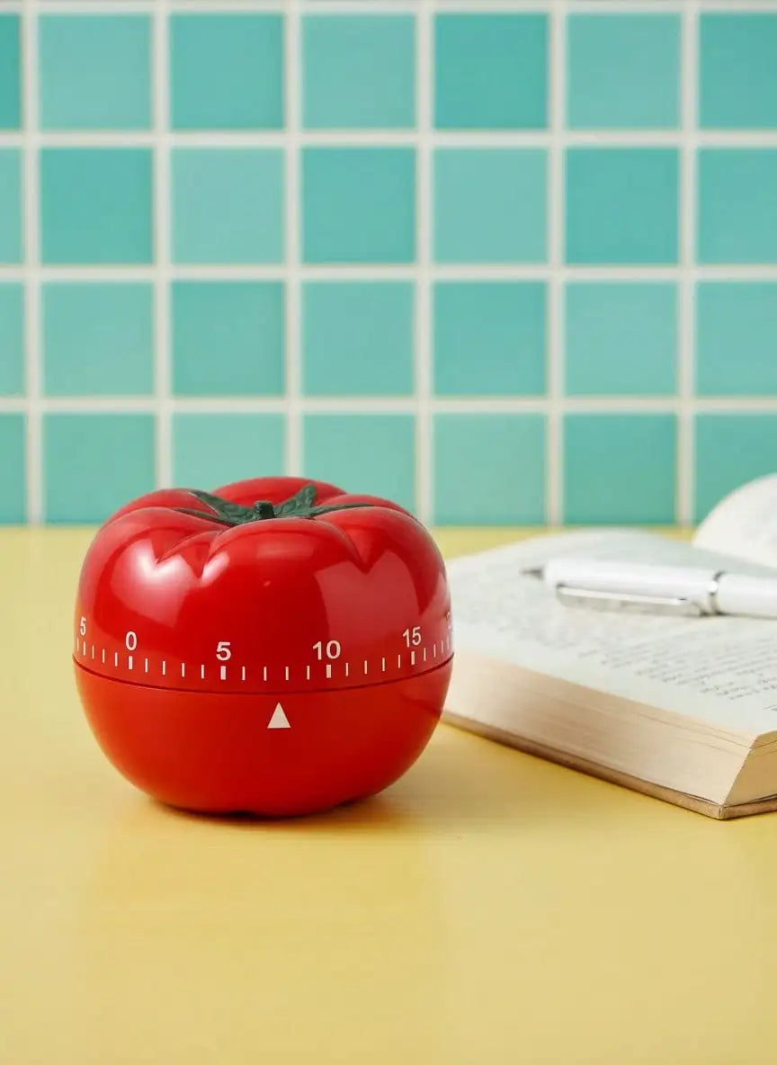 1pc Mechanical Wind-Up Kitchen Timer For Baking Cooking Study Homework - Retro Tomato Design Silent Operation Metal Gift Idea, Rama Table Decor, New Year, Christmas Gift, Mother's Day Gift, Housewarming Gift, Back To School U