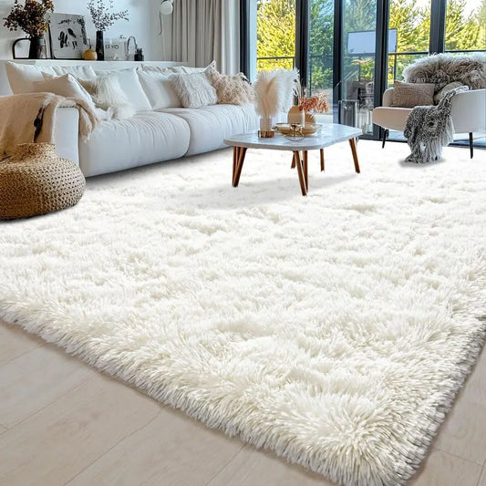 Ultra Soft Shag Rug For Living Room Memory Foam Comfort