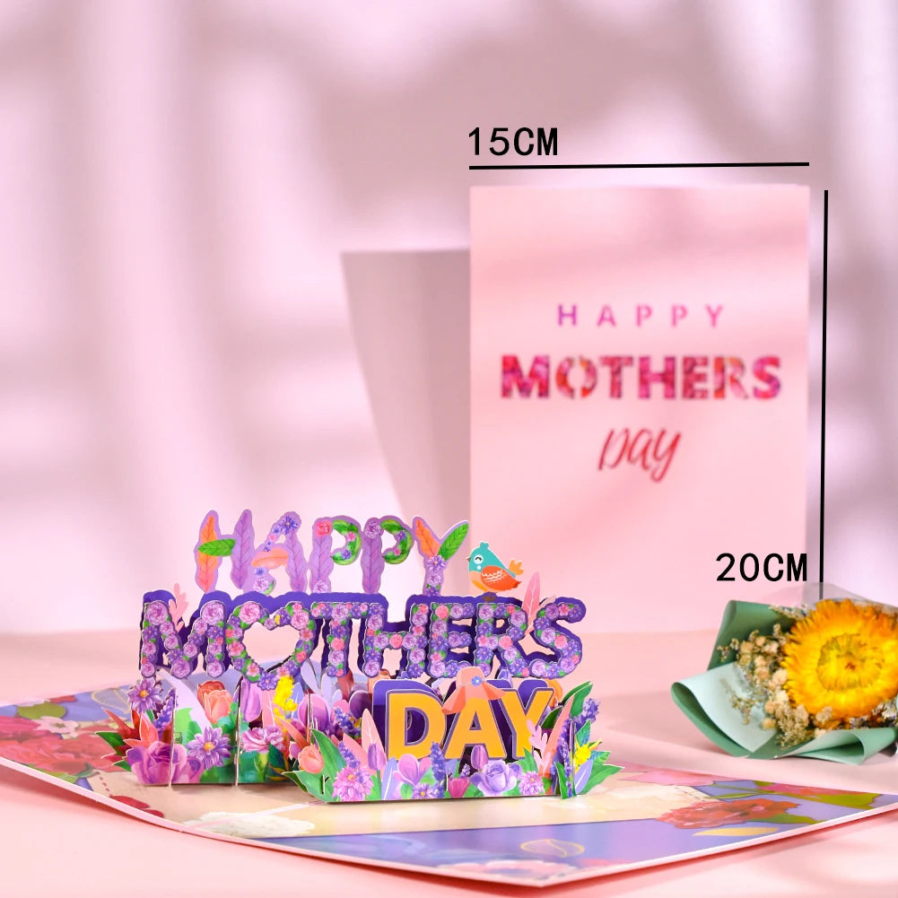 Magic Ants Pop Up Flower Card Flora 3D Greeting Card