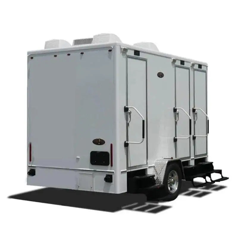 Luxury Modern Portable Plastic Restroom Trailer Mobile Bathroom Trailer For Wedding Events Toilets For Sale