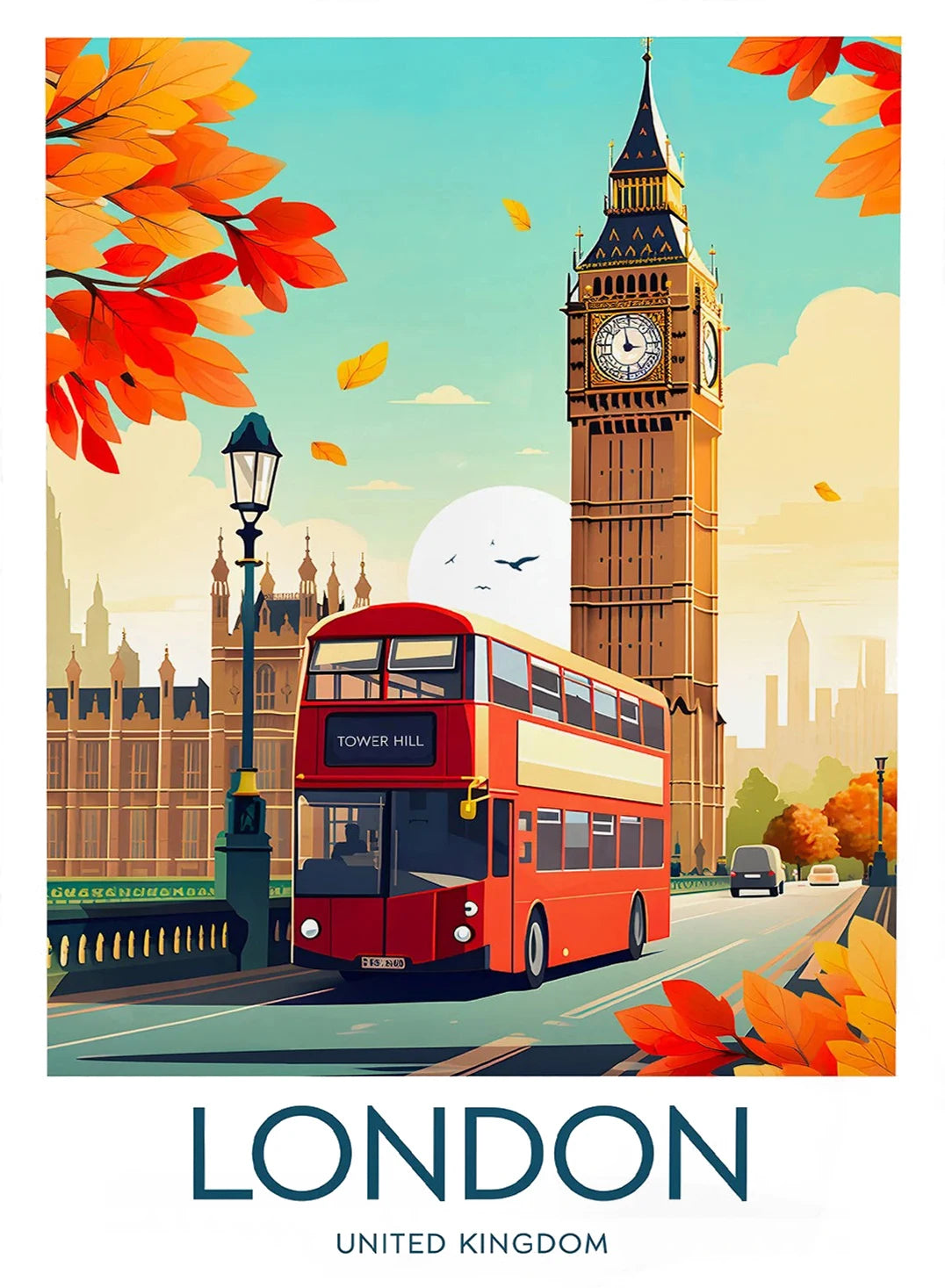 Amsterdam Travel Prints Netherlands London UK Big Ben Paris Eiffel Tower Greece Athens Posters Universal Gifts Home Decor