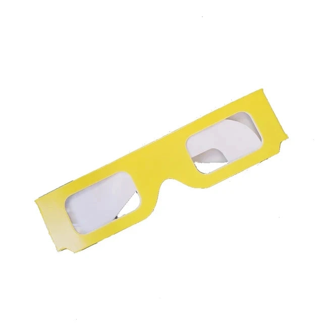 100pcs 3D Diffraction FireworksGlasses, Paper Prism Rave Glasses for Party Festival Concert Halloween Christmas New Year Eve