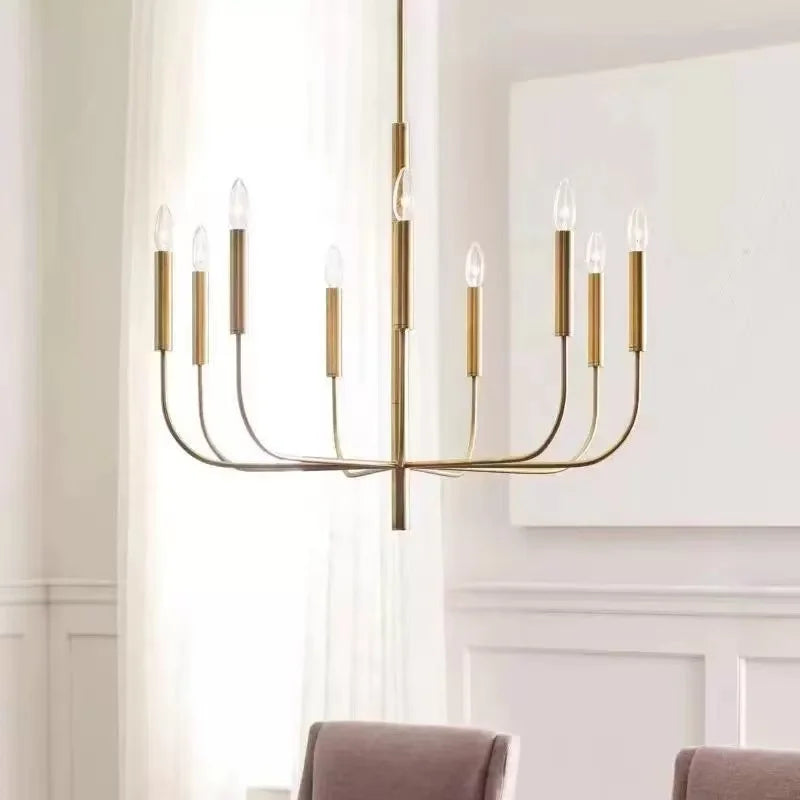 Modern Simple Candle LED Chandeliers Creative Designer Pendant Light Living Dining Room Indoor Decor Ceiling Lamp Factory Outlet