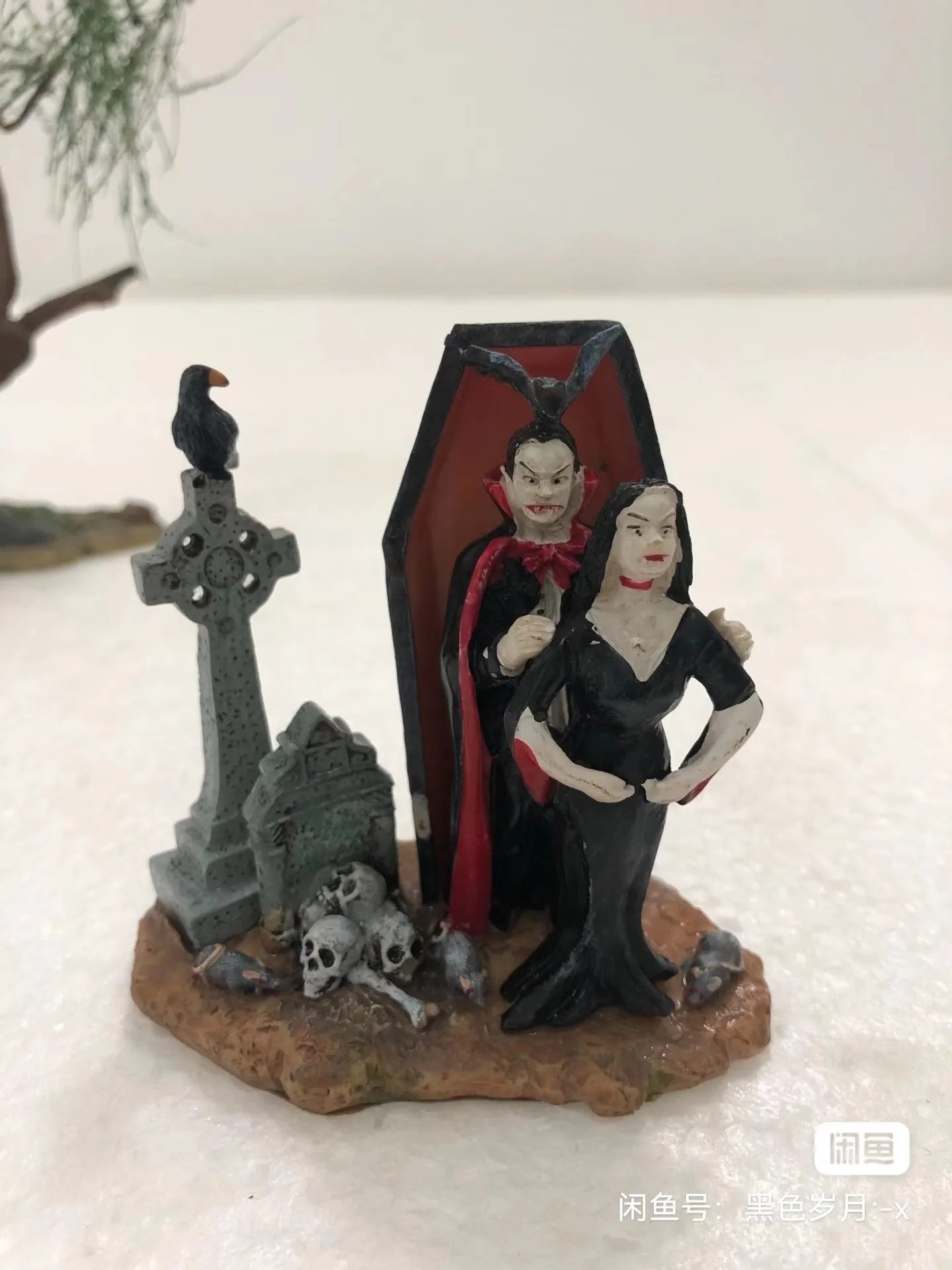 Halloween Decor Creative Halloween Scene Resin Ornaments Ghost Taking Pictures Figurine Garden Ornaments Home Decor Accessories