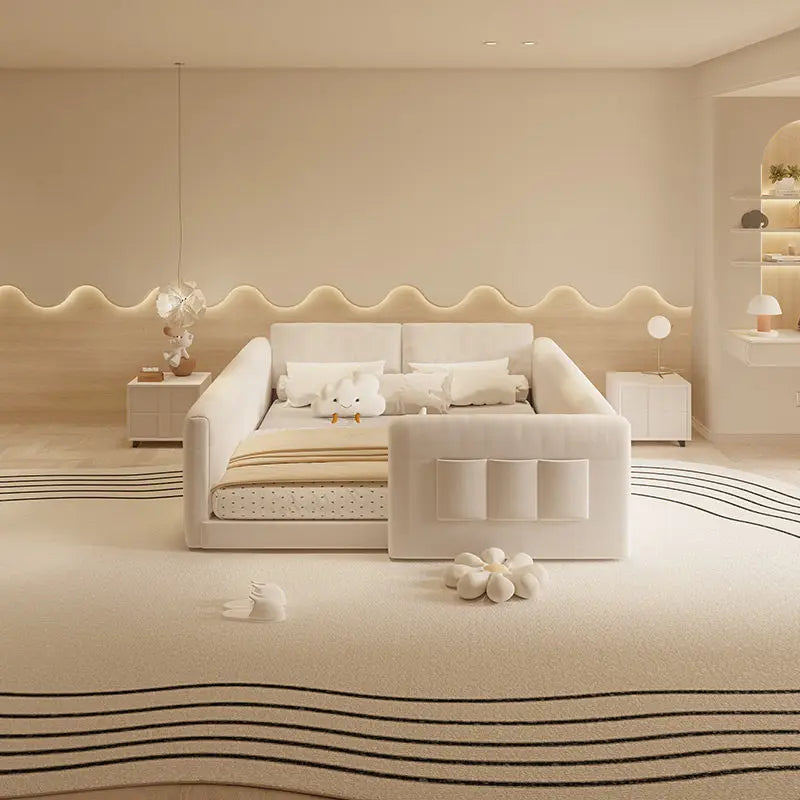 Luxury Fancy Bed Minimalist King Size Princess Sleeping Bed French Kids Camas De Matrimonio Dormitorio House Accessories