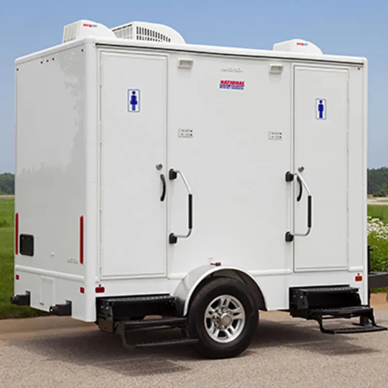 Outdoor Luxury Portable Car Bathroom Toilets Shower VIP Mobile Restroom Trailer Made Of Durable Container Material For Parks