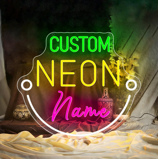Custom Name Neon Sign Lights Baby Birthday Party Gift Kid Room Home Wall Decor Led Name Sign Dorm Room Decor Personalized Gifts