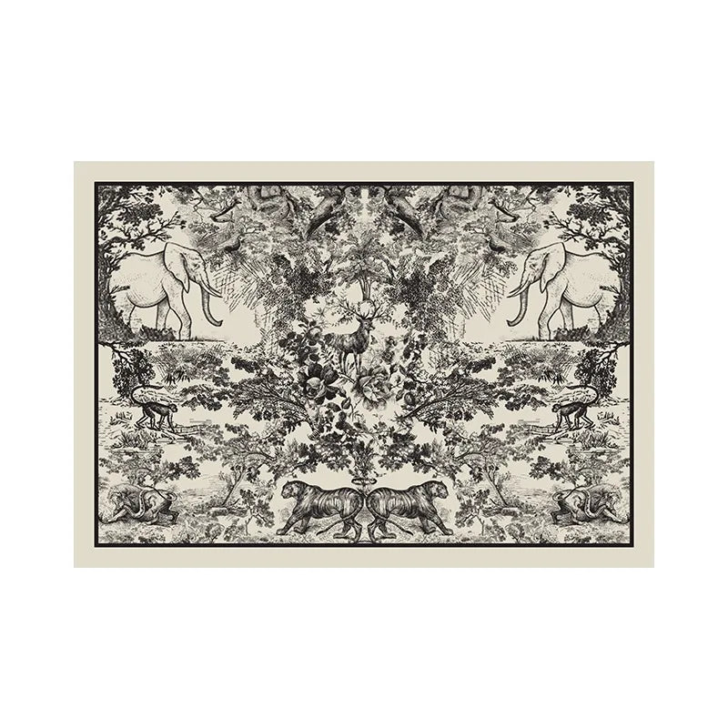 French Style Living Room Large Area Carpet Beige Bedroom Carpet Floral Leaf Pattern Decoration Rug Luxury Art Study Room Rugs IG