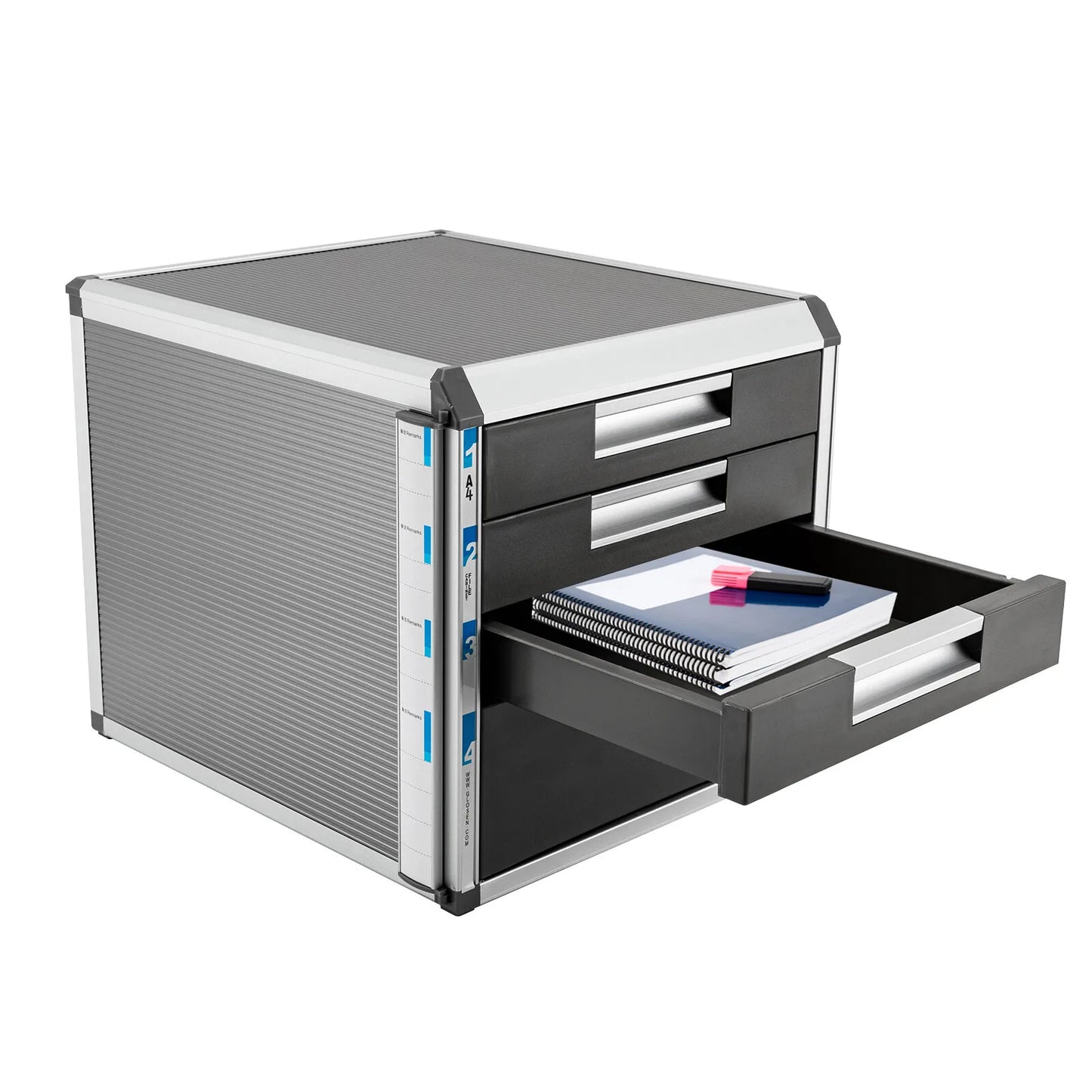 Locking Drawer Cabinet Desk Organizer - Home Office Desktop File Storage Box??