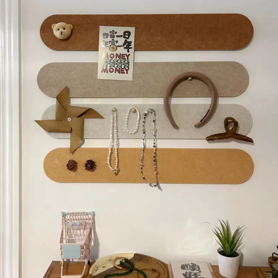 Spanish Style Wall Decorative Felt Felt Board Long Strip Photo Display Wall Stickers Dorm Room Cover Board Universal Board