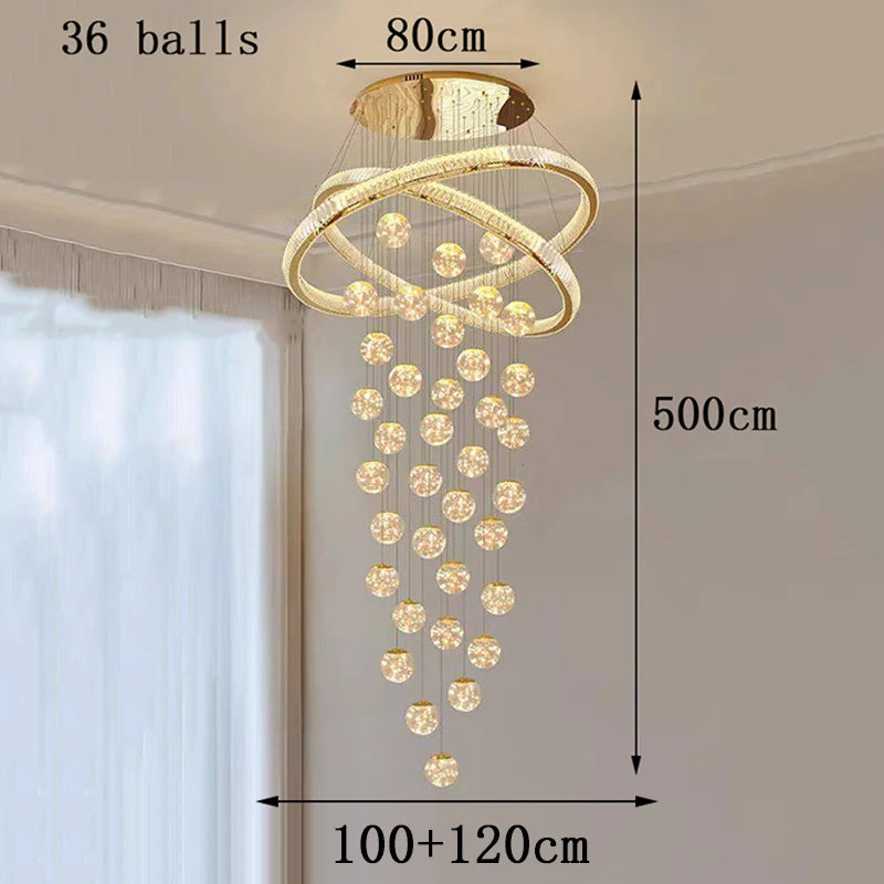 Home decorationPendant lights, luxury crystal living room chandelier, bedroom Pendant lamp, ceiling light, indoor lighting