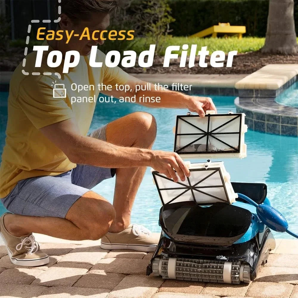 Plus WiFi Robotic Pool Vacuum Cleaner With Wall Climbing Scrubber