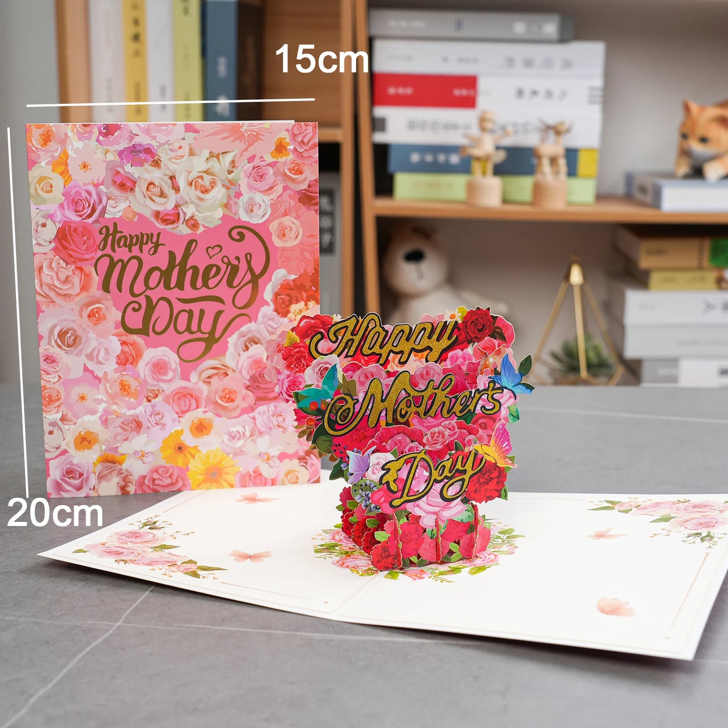 Magic Ants Pop Up Flower Card Flora 3D Greeting Card