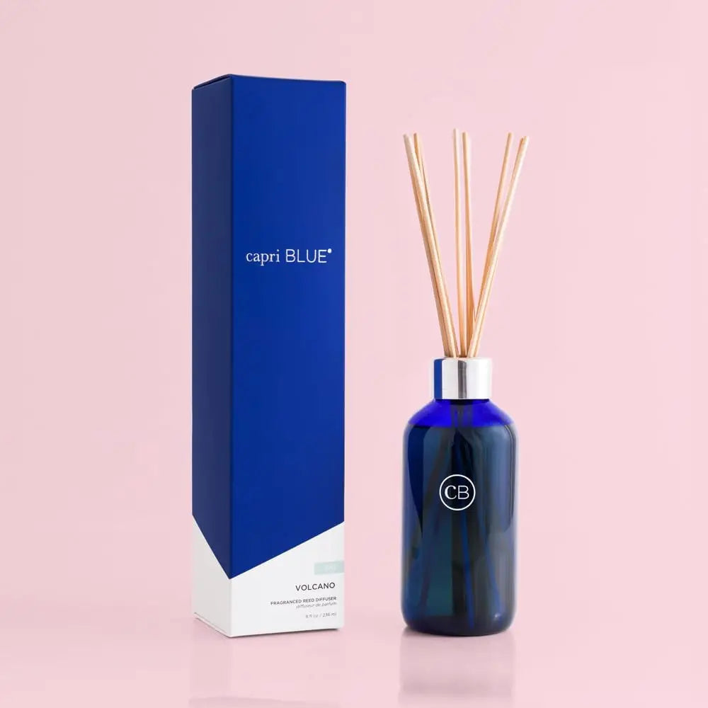 Volcano Reed Diffuser Set - Includes Reed Diffuser Sticks, Fragrance Oil, and Glass Bottle - Luxury Scented Room Fresheners - Co