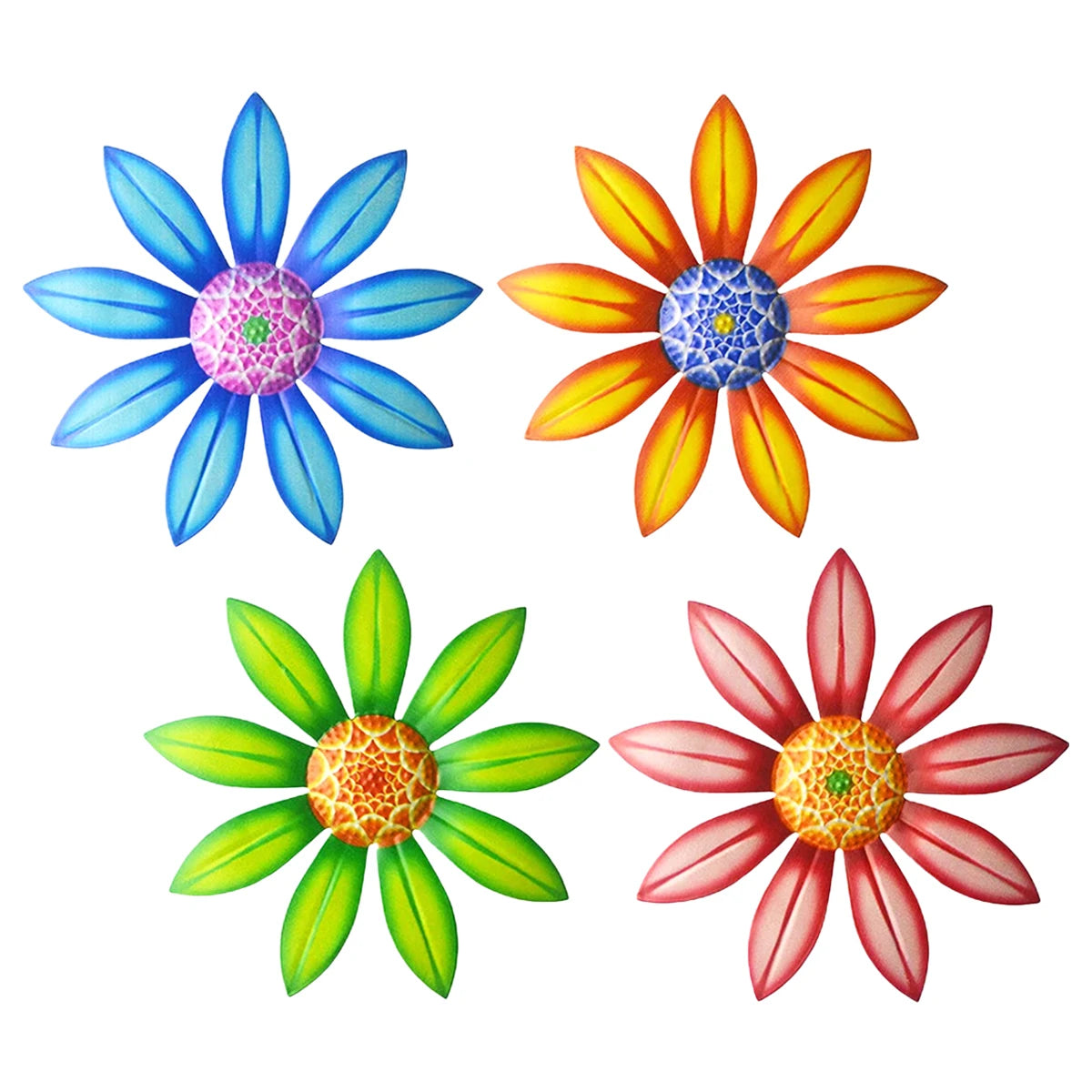 Sunflower Wall Art Decor: 6.5'' Metal Sunflower for Home Office, Garden, Patio, Wedding, Party, Fence, Wall Art, Wall Sculptures