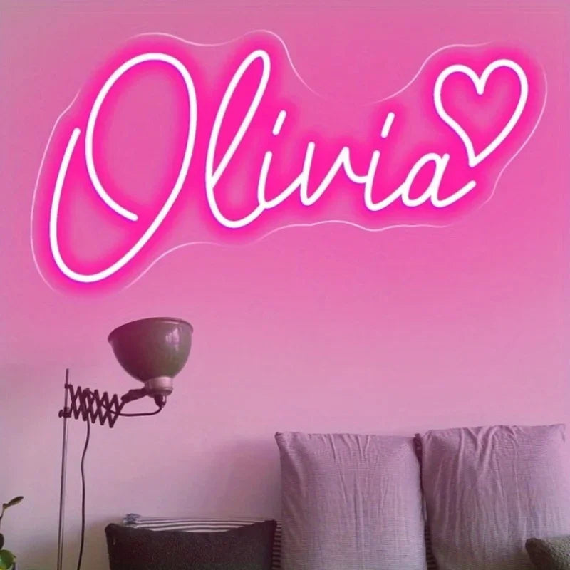 Custom Neon Sign, Custom Neon Light, Name Sign, Room Decor, Girl Bedroom Dormitory Wall Art Decor, Personalized Gifts for Her